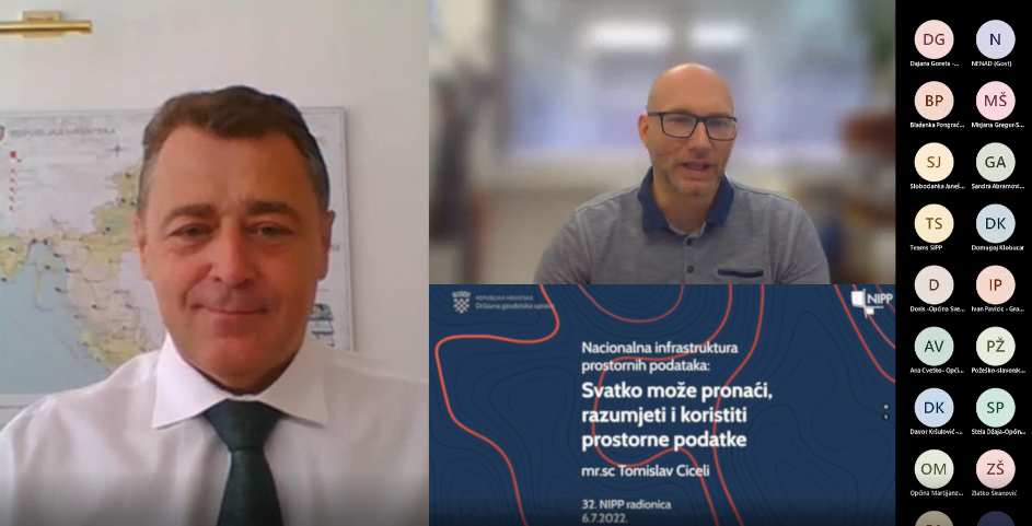 dr. sc. Damir Šantek, glavni ravnatelj DGU i mr. sc. Tomislav Ciceli - otvaranje radionice