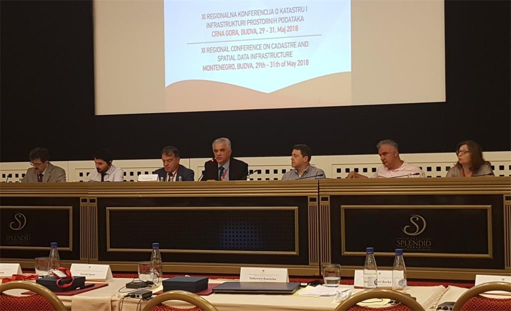 The picture shows representatives of institutions from various countries who gave lectures at a regional conference held in Becici, Montenegro.