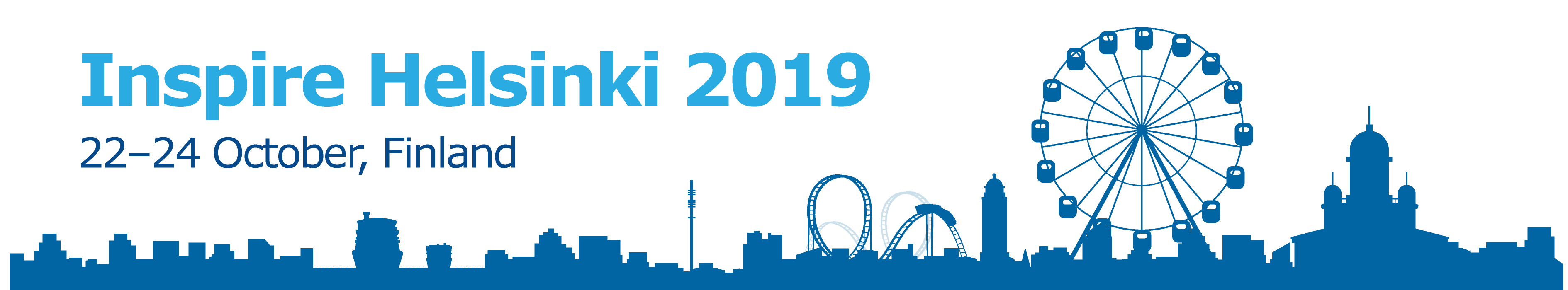 Slika prikazuje logo konferencije INSPIRE Helsinki 2019.