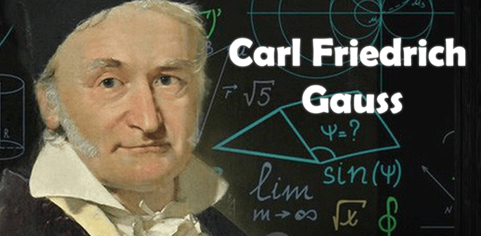 The picture shows C. F. Gauss